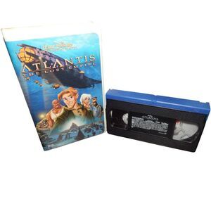 DISNEY'S ATLANTIS THE LOST EMPIRE vintage VHS in original plastic clamshell case